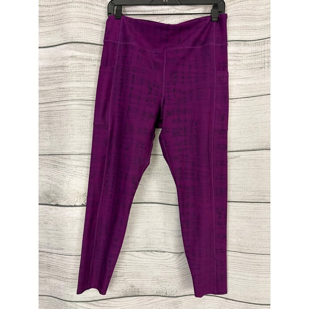 Calme by Johnny Was High-Waist 7/8 Leggings W/ Pockets Size L